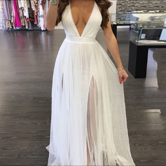 Fashion Nova Dresses & Skirts - White Maxi Dress